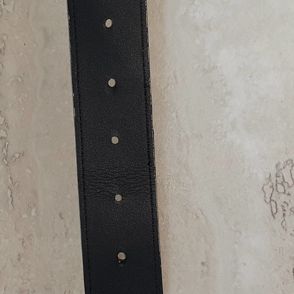 Ladies Genuine Leather Floral Embroidered / Stitched Brown Belt Size Large - Picture 4 of 8